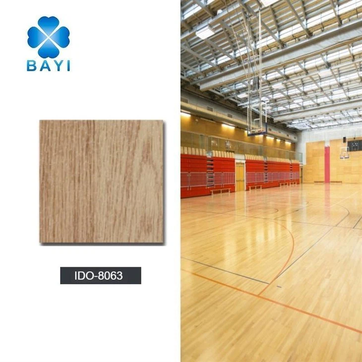 Lantai Olahraga Vinyl Laminasi Basket